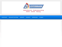 Tablet Screenshot of estermann-gmbh.de